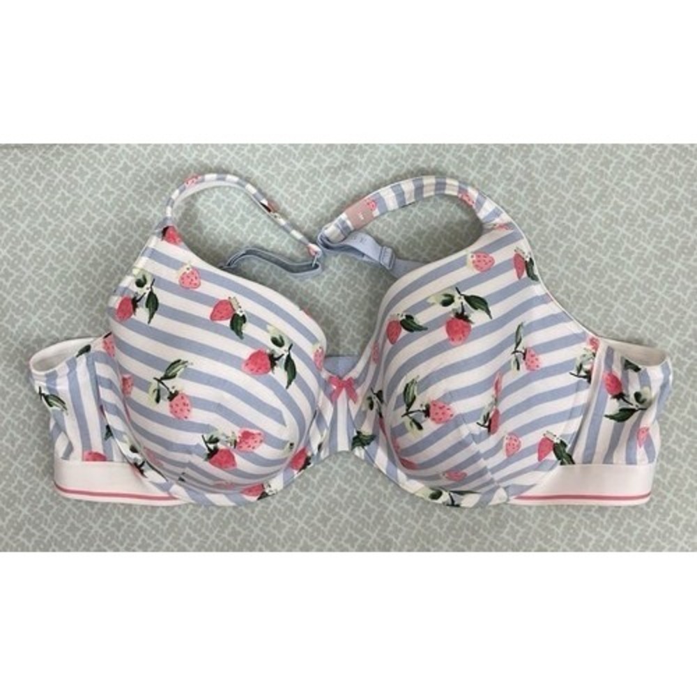 NWT‎ Cacique Strawberry Lightly Lined Underwire T-Shirt Bra Women 46C Sri Lanka